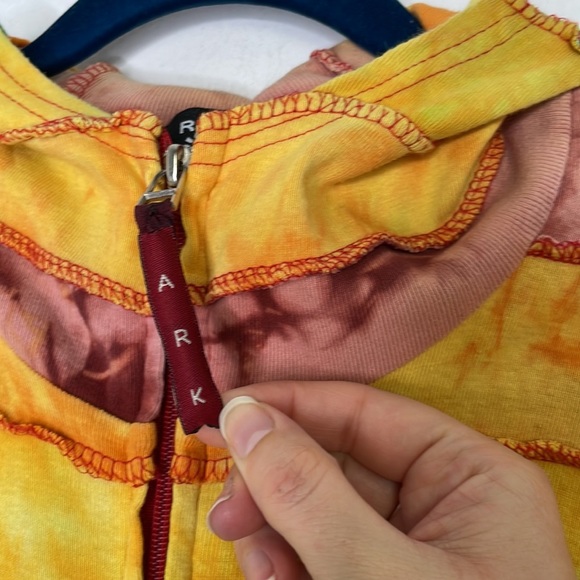 HIPPIE rainbow tie dye zipper jacket - Picture 5 of 10